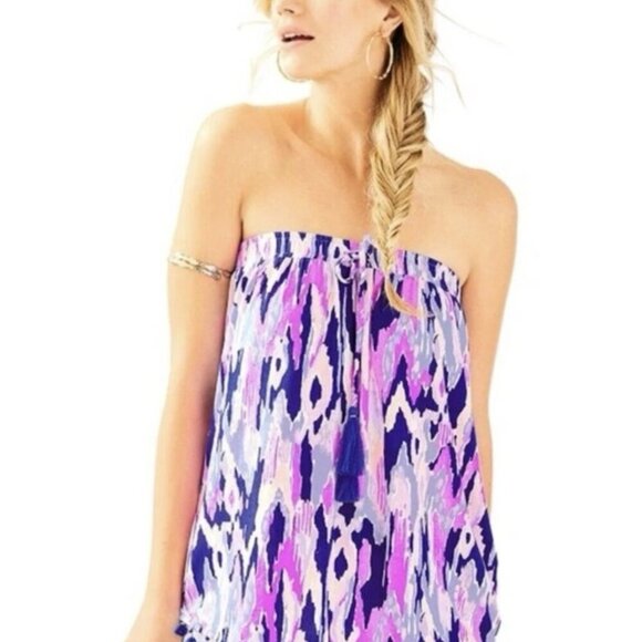 Lilly Pulitzer Tops - Lilly Pulitzer Palma Strapless Women's Tube Top Size M (call out)